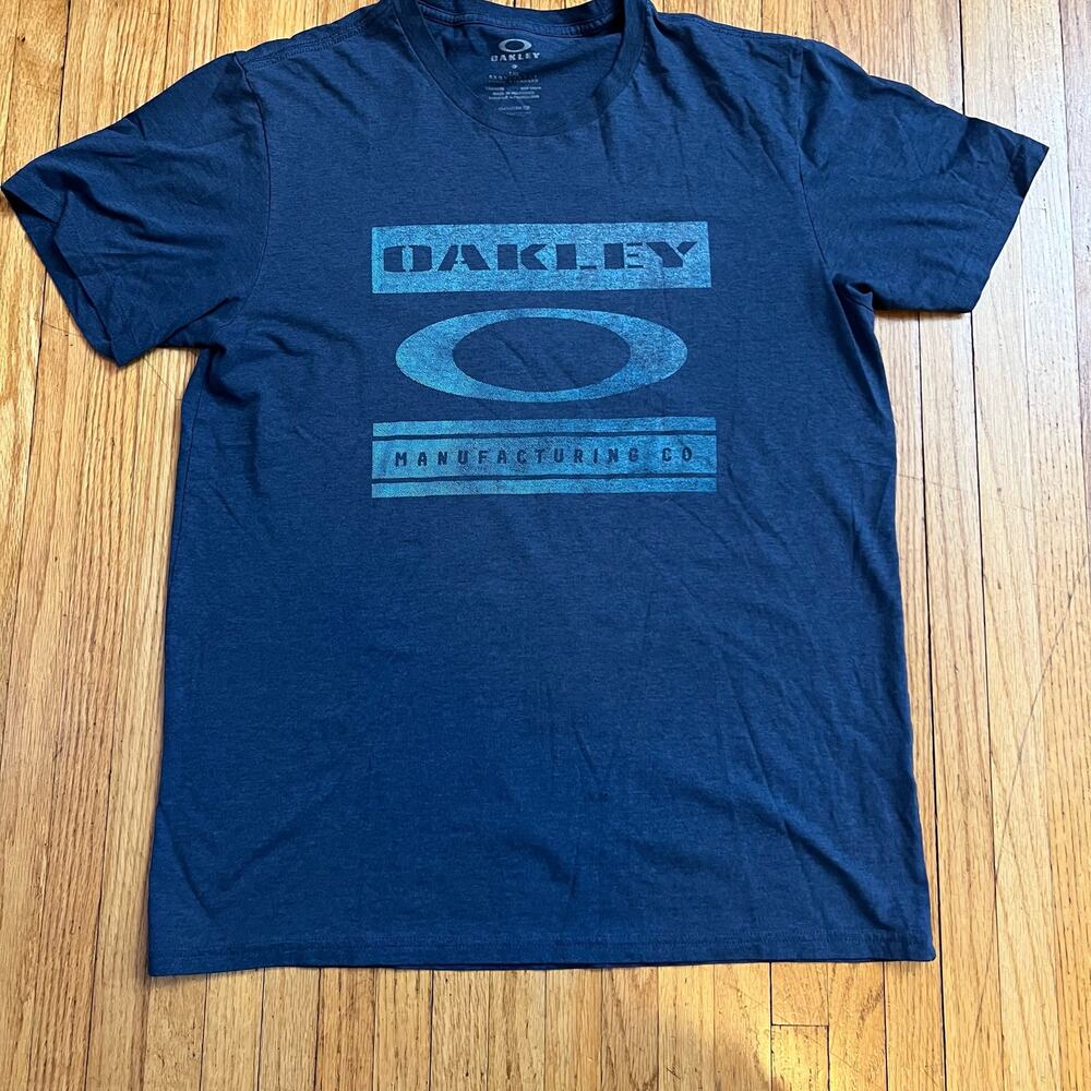 Oakley Shirt Mens Large Graphic Blue Tshirt